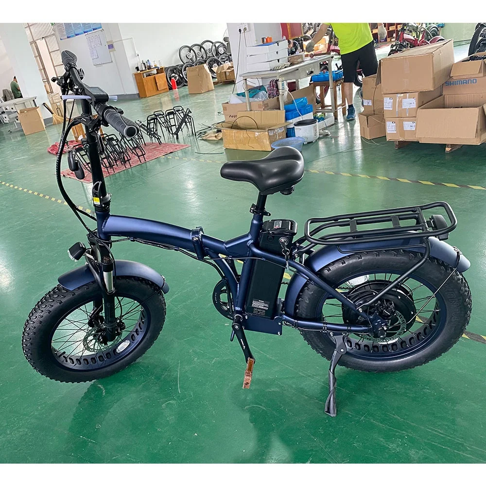 Новый тип! 48v500w 1000W 20 'x4.0 Снежный пляжный велосипед с толстыми шинами складной электрический батареей 48V13Ah