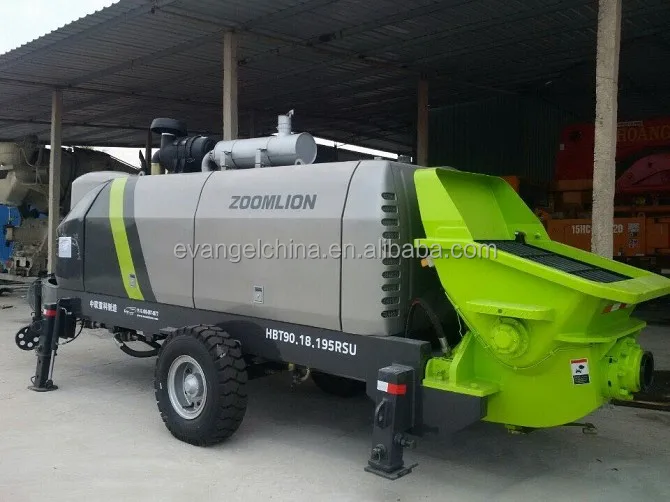 50t/h 60m3/h Concrete Trailer Pump HBT50/HBT60 for Concrete Pumping Work