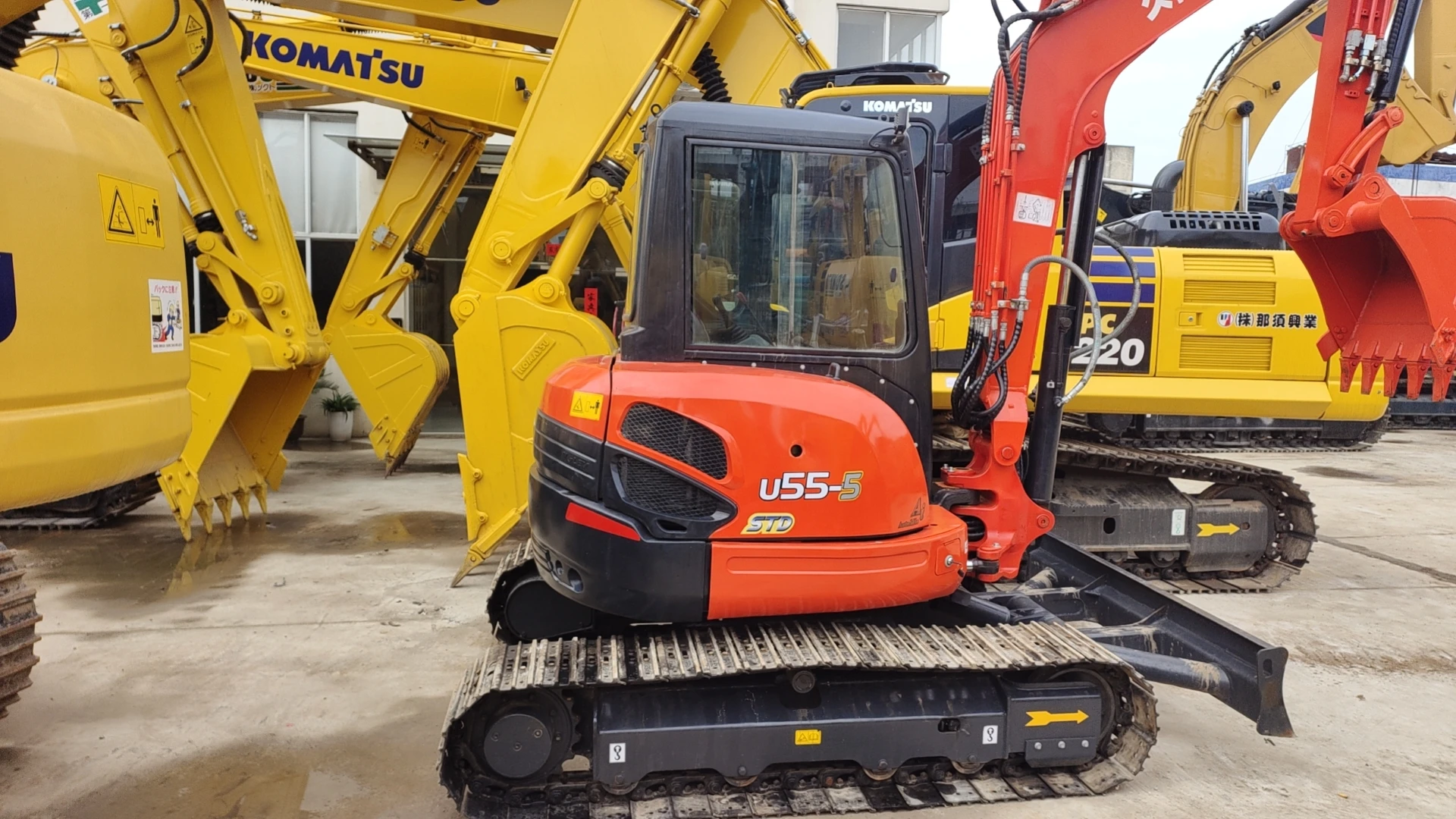Original Used 5 Ton Digging Machine Kubota U55-5 Second Hand Excavator Kubota U55-5 Used Crawler Excavator