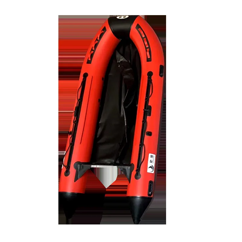 Rubber Boat Thickened Hard Bottom Rescue Fishing Hovercraft Luya Kayak Automatic Inflatable
