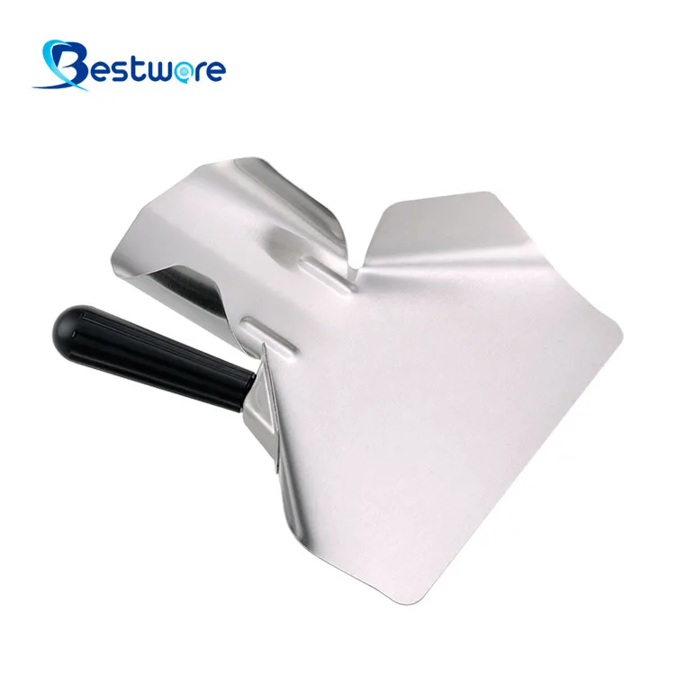 Commercial Professional Kitchen Shovel French Fry Potato Chip Stainless Steel Scoop