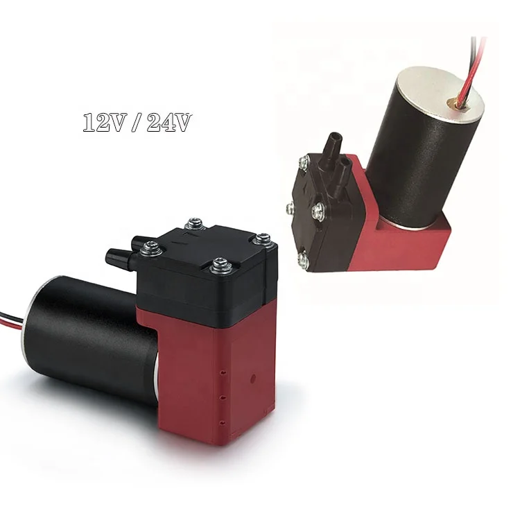 DC 12V 24V Oilless Electric Micro Diaphragm Vacuum Air Pump Brushless Motor Portable Silent Lab Sampling Pump
