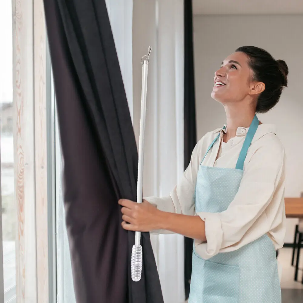 Drapery Pull Rod Curtain Stick Blind Wand Replacement Hook Blinds Parts Window Rods End Vertical Repair