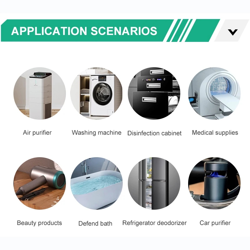 Новый продукт модуль генератора озона концентрации 50-200 мг DC3-5V DC12V DC24V