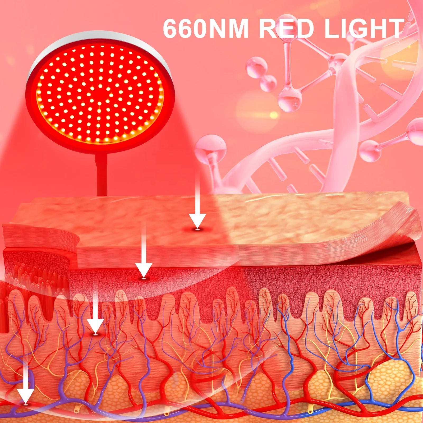 OEM Home Use 660nm Red Light Therapy Device for Face and Body Beauty & Personal Care for Skin Muscles Joints