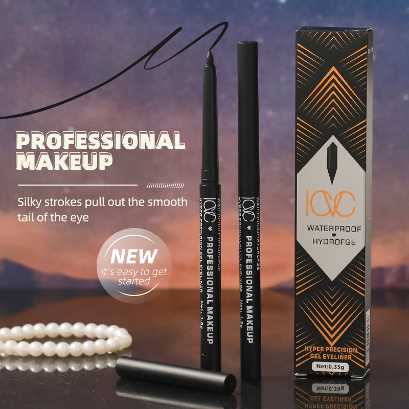 Professional Manufacturer Liquid Gel Slim Smooth Easy Operate Fine Brush Tip Eyeliner