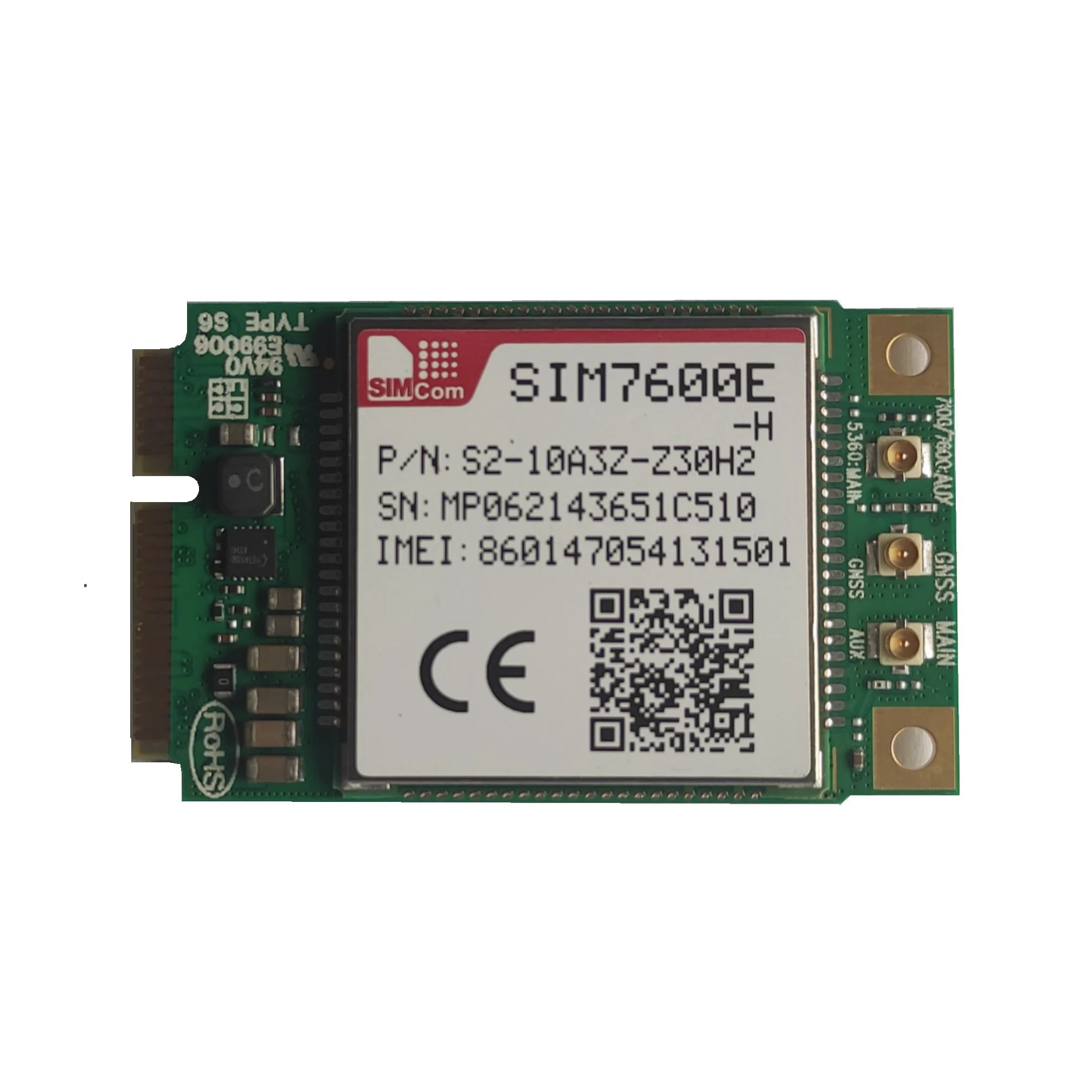 Original SIMCOM SIM7600E-H-PCIE 4G LTE GNSS module