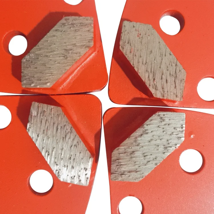CY Wholesale Customized Trapezoid Diamond Grinding Shoes Plate Disc Block For Concrete Floor