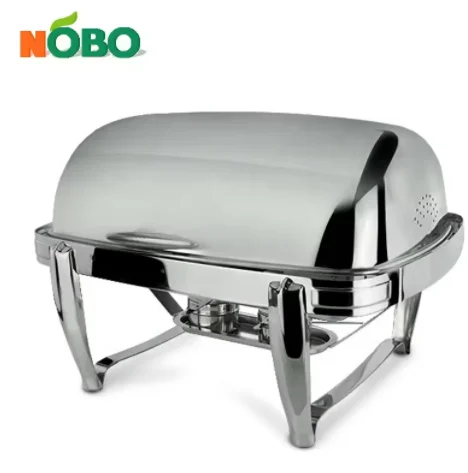 Roll Top Good Quality Wedding Party Buffet Stainless Steel Chafing Dish Food Warmer