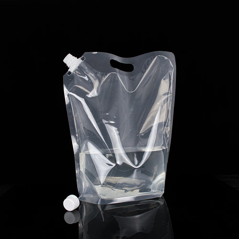 High qualiti tea edible oil food packaging spout pouch plastic 2l beverage bag