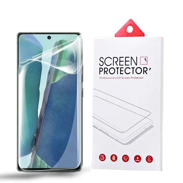 Free sample UV 6H Hardness Anti-shock Cell Phone Hydrogel Film Sheet HD Clear Screen Protector For Cutting Machine