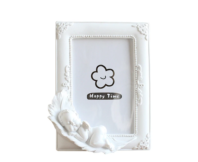 6 inch sleeping angel resin photo frame creative photo frame pendulum table painted home accessories ornaments wholesale