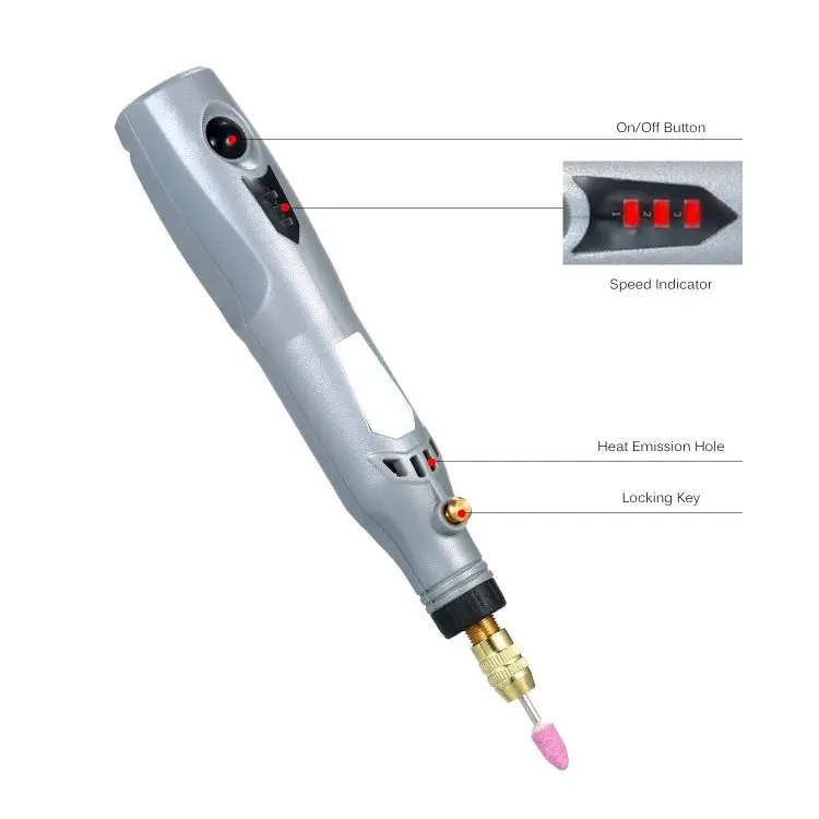 Multifunctional Mini Handheld Electric Grinder Set 6000-15000rpm Power Rotary Tool Kit Rechargeable 3 in 1 Polisher Driller Grin