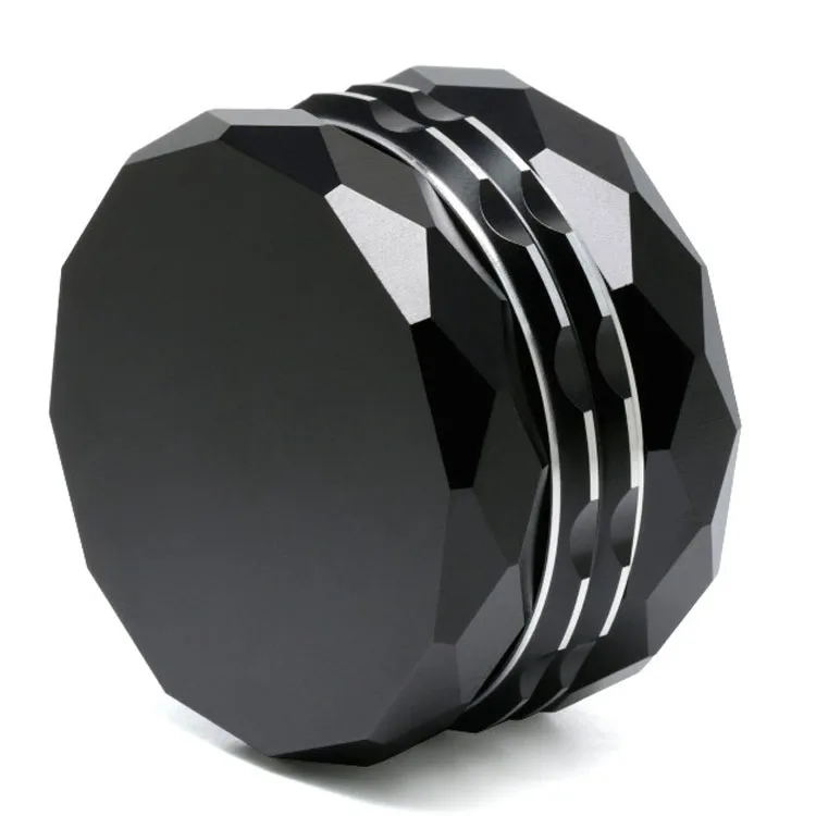 Customized logo Grinder 63mm Diamond CNC Aluminum Herb Grinder with etched logo