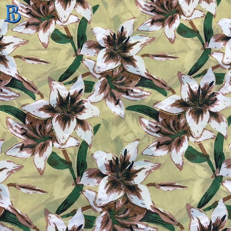 High twist 75D low price woven pleating soft hand feeling korean chiffon fabric for dress