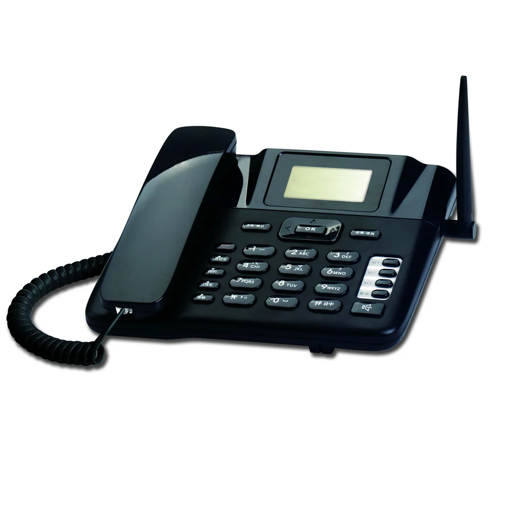 GSM fixed wireless desktop phone 4G landline phone Wifi hotspot phonebook