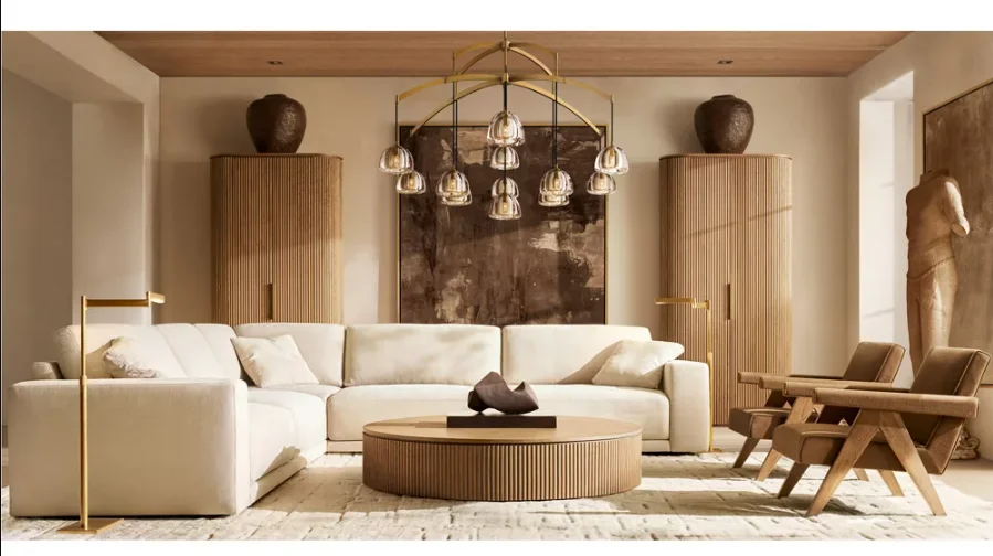 Luxury Modern Gold Glass Crystal Chandelier Indoor Living Room Hanging Lighting For Hotel Bedroom Pendant Lights Chandeliers