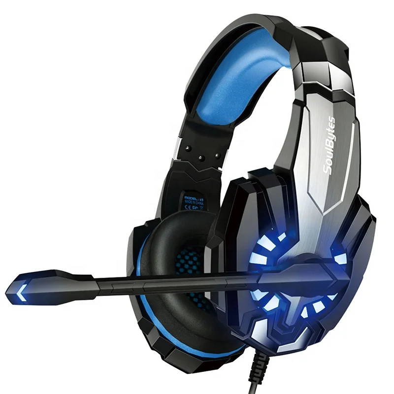 SOULBYTES S9 Blue LED Gaming Headset Noise Cancelling G9000 PRO Auriculares Gamer Headphone