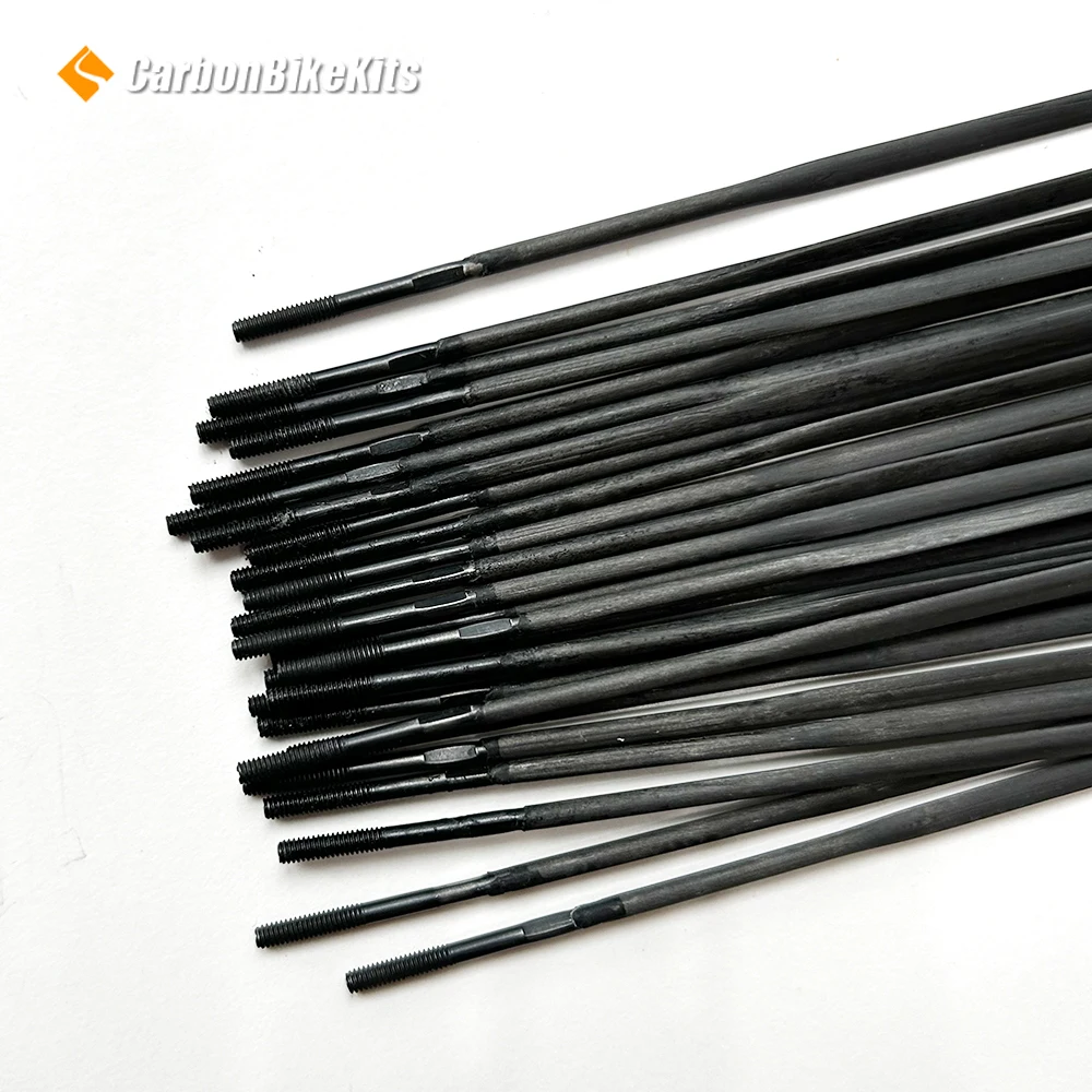 AERO CARBON + STEEL BICYCLE SPOKES STRAIGHT PULL/J-BEND 142MM-307MM