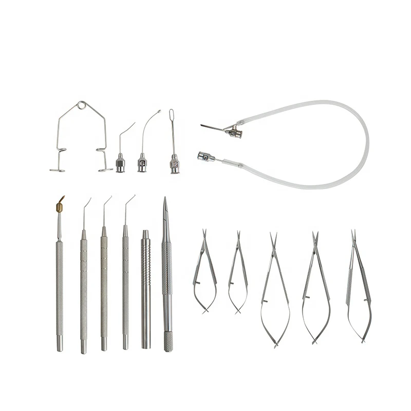Optical Ophthalmic Micro Instrument Set For Cataract And Intraocular Lens Implantation Surgery