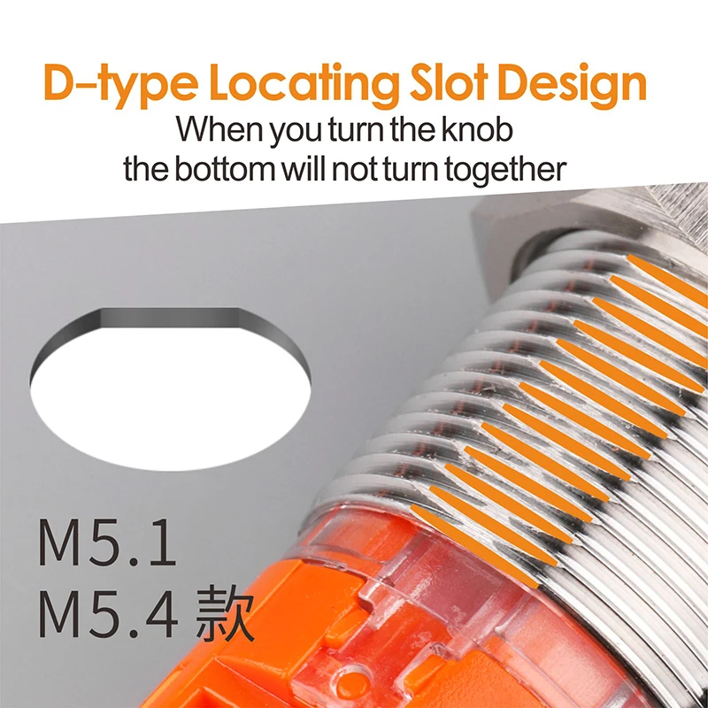 LANBOO 19mm 22mm waterproof IP65 Mushroom emergency stop push button switch with led 1NO1NC 2NO2NC latching switch ON OFF