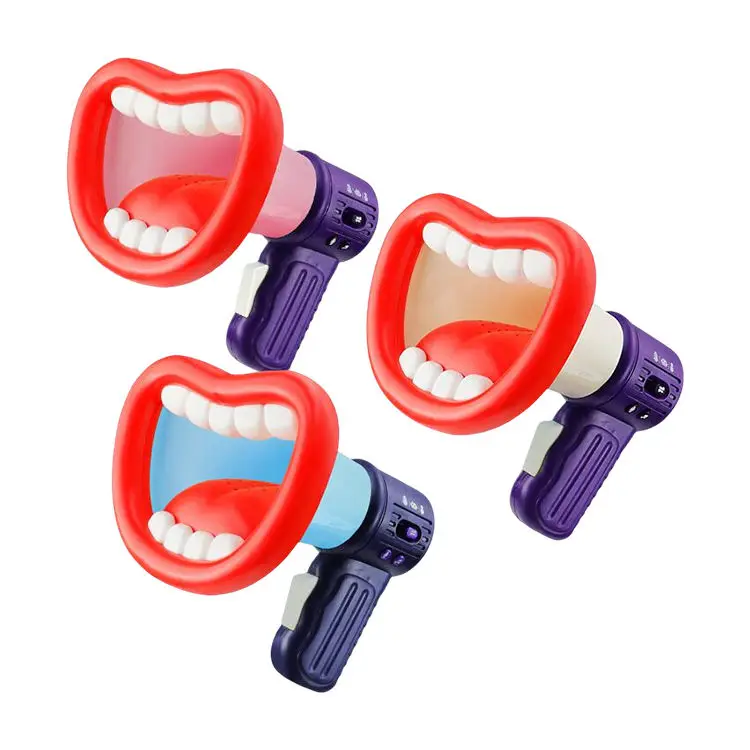 Electric Novelty Multi-Voice Changer Loudspeaker Toy Voice Interactive Changer Toy Recording Microphone Toys Fun for Kids