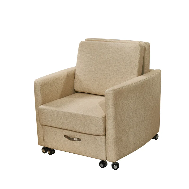 Hospital Medical Accompany Chair Patient Attendant Folding Nursing Chair Cum Bed folding and lengthening fabric sofa