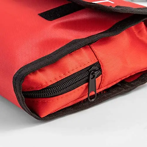 Ori-Power Small Red First Aid Bag Empty Travel First Aid Kit Pouch Compact Rescue Storage Survival Medicine