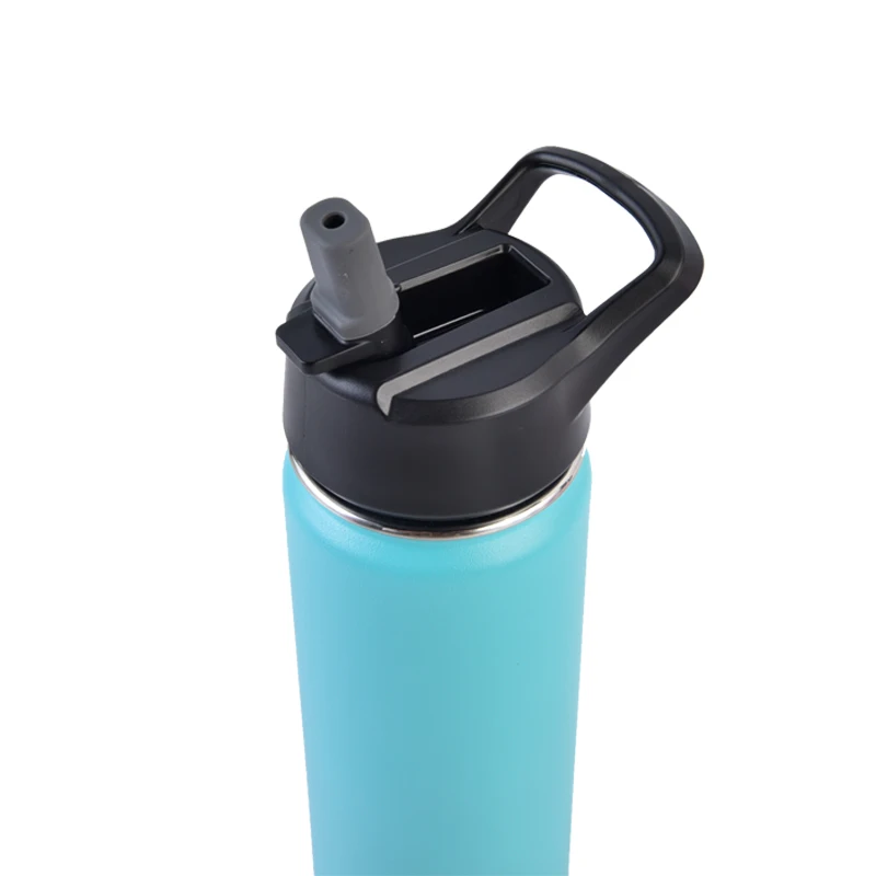 
Simple Modern Vacuum Flask Thermoses Wide Mouth Water Bottle With Straw Lid 