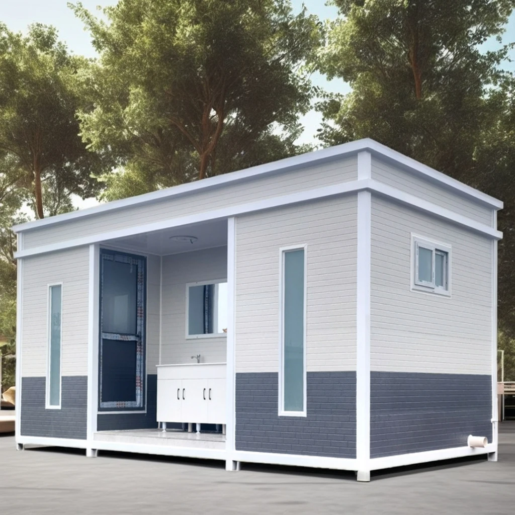 Modern Design Simple Prefabricated House Mobile Toilet Portable Toilet Made of Container for School Use