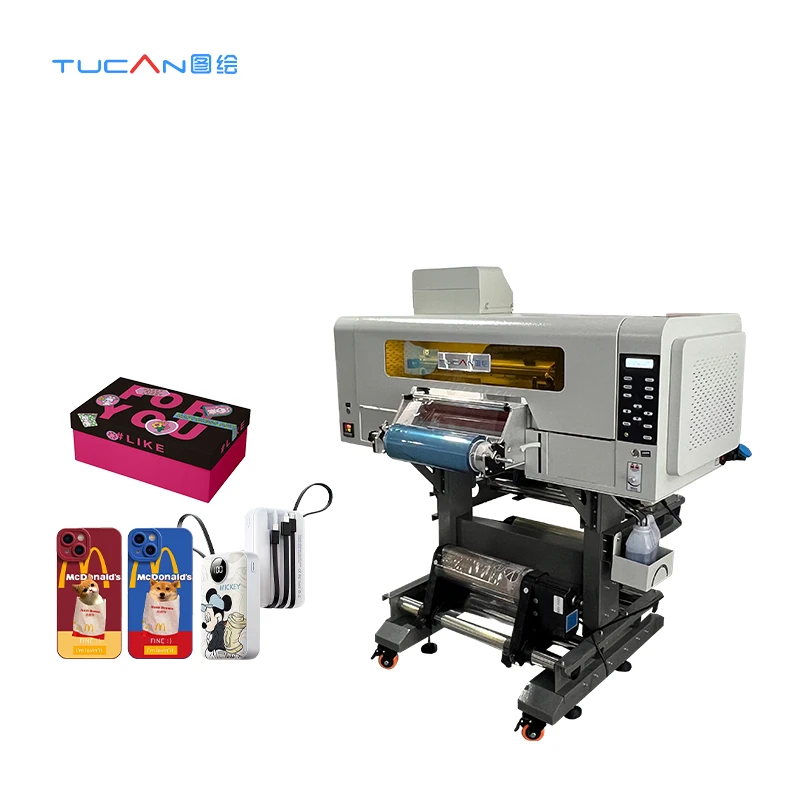30cm A3 print and laminate high speed DIY wrap film sticker UV DTF printer cup wrap pen printer transfers with xp600 heads