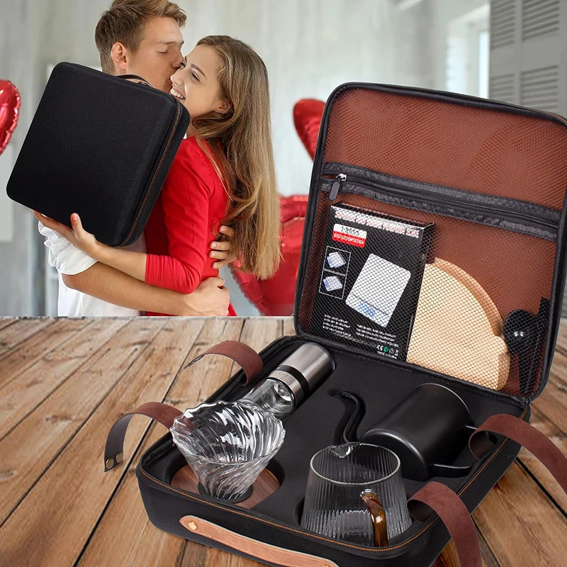 Coffee Set With Complete Parts Multiversatile Travel Coffee Set Well-designed Coffee Tool Kit