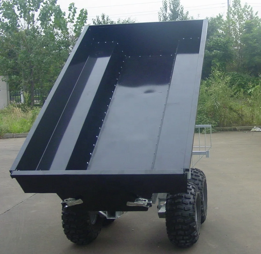 Factory Supply Foldable Tipping Tandem timber trailer TMT020