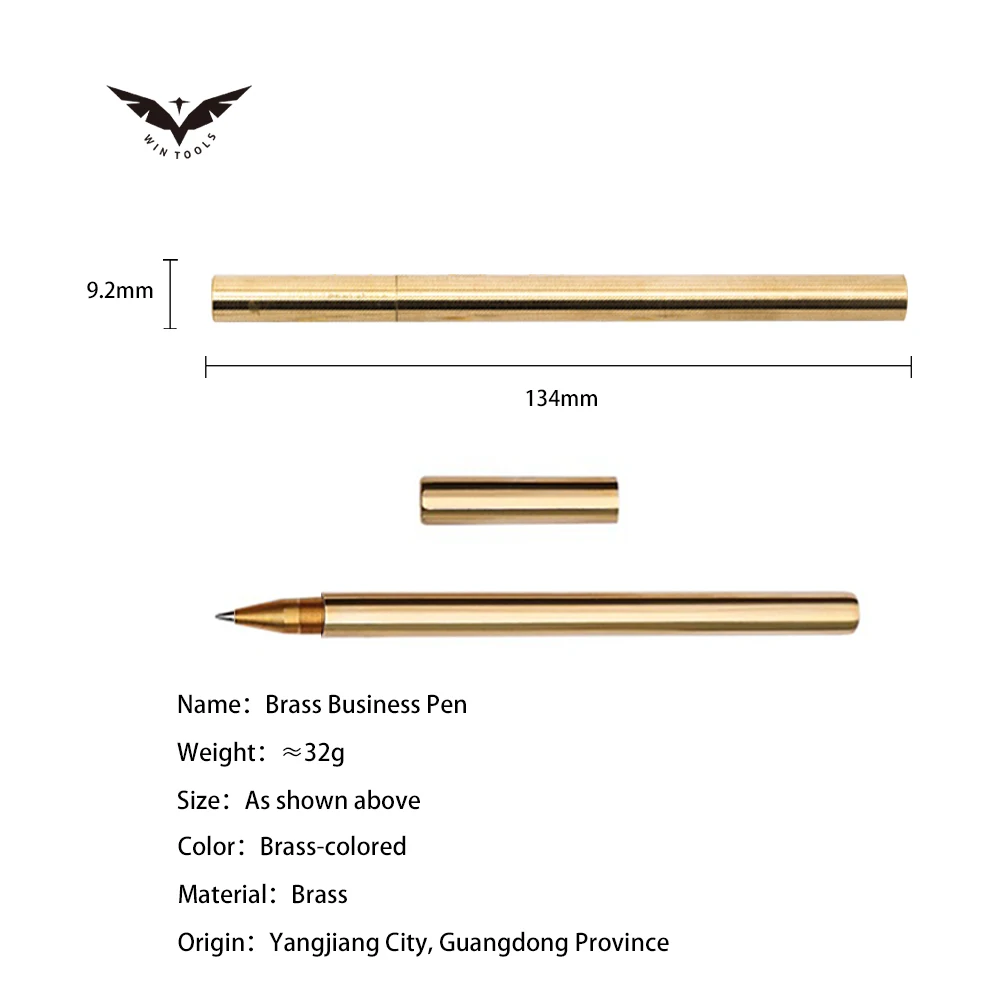 Promotional metal roller pen  luxury gift gold copper brass ballpoint pens with custom logo engraving