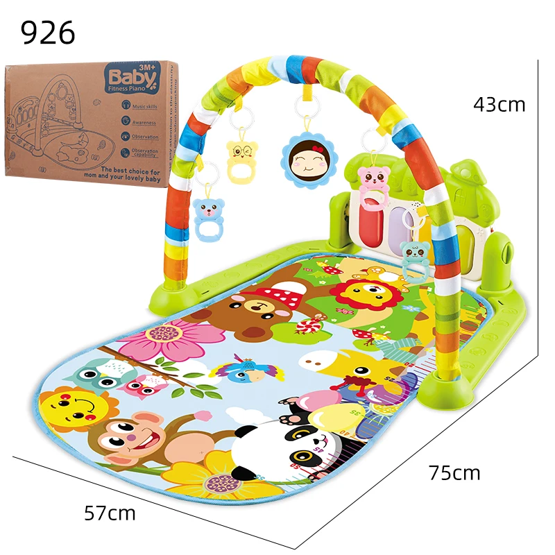 Multifunctional Infant Piano Rack Pedal Instrument Toys House Handmade Training Foldable Musical Play Mat Kids Activity Mat