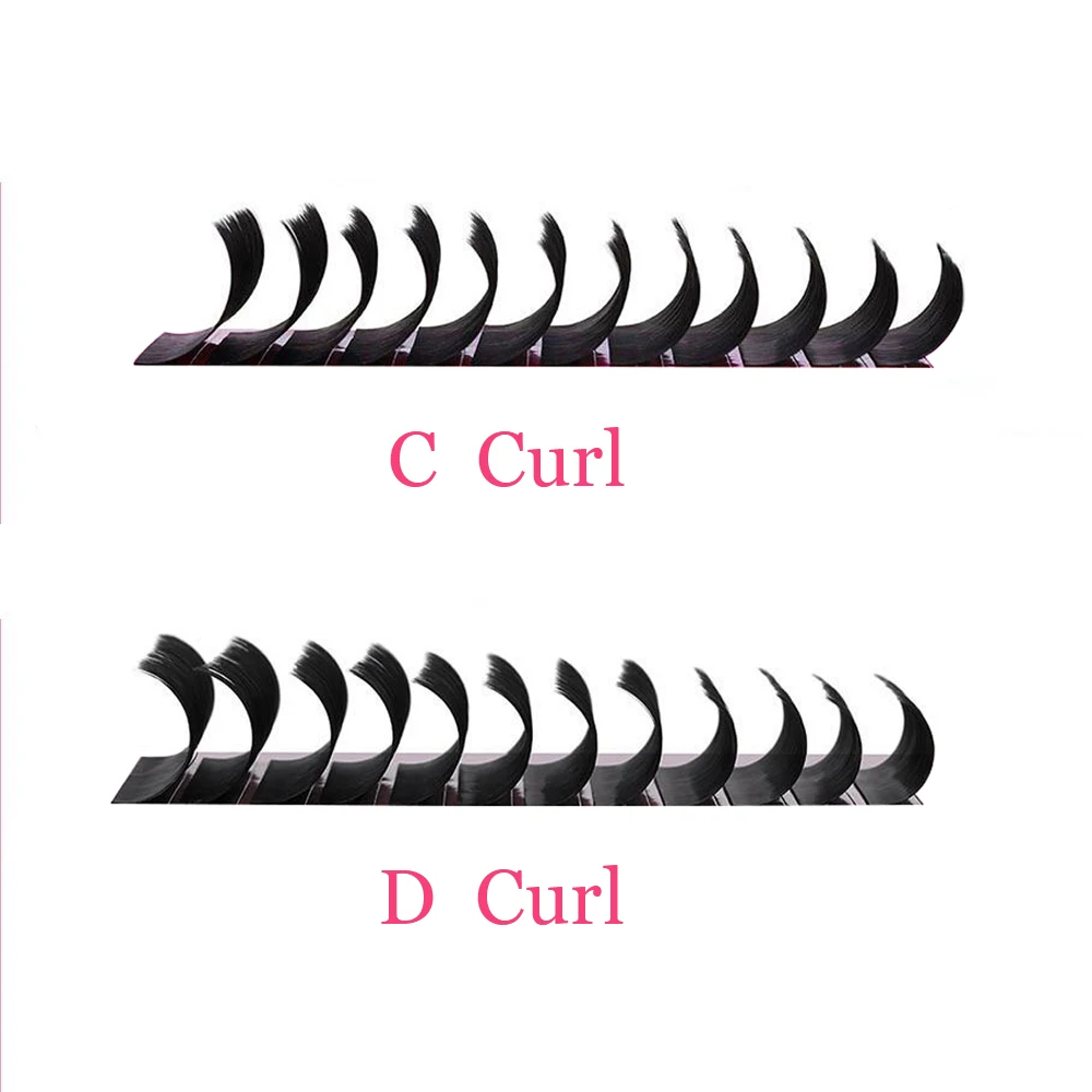 High Quality Easy Fanning 0.03 0.05 0.07 Eyelash Extensions Extremely Soft J B C D Curl Hand Made 3d Layered Look Faux Mink Tray