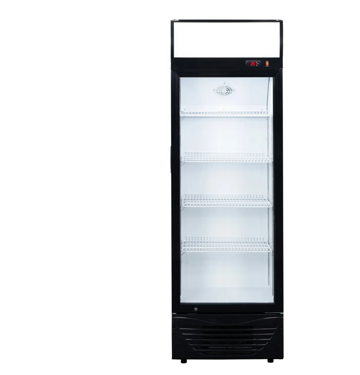 beverage display cooler upright glass door refrigerator
