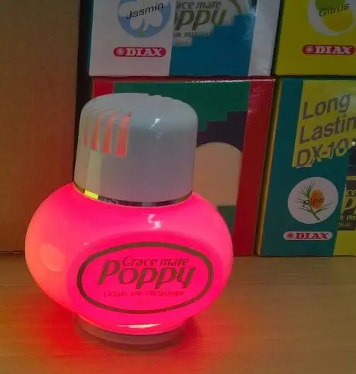 Poppy led base for truck car home liquid air freshener base light with usb