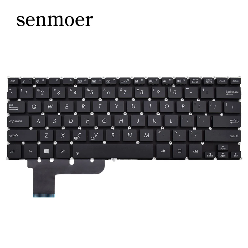 US layout laptop keyboard for Asus EeeBook X205TA.Eee PC F201E.VivoBook F202E Q200E S200E X201A X201E X202E without frame
