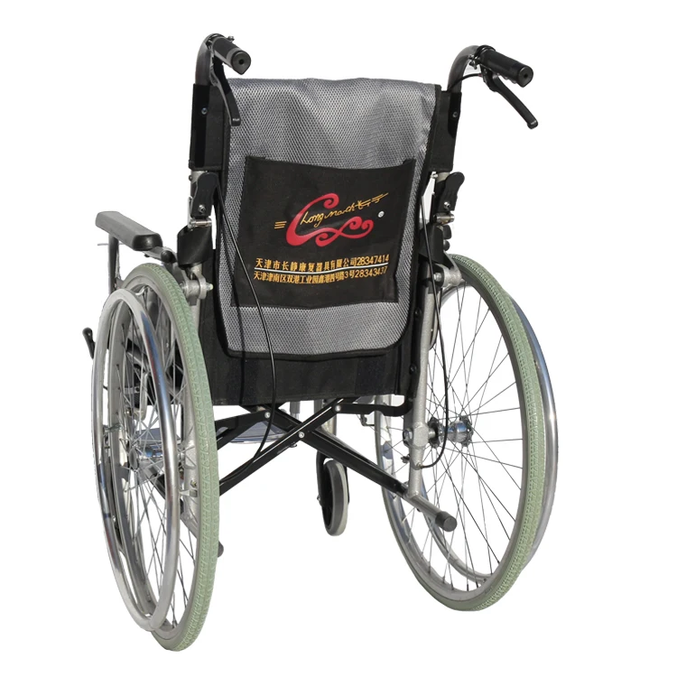 24 inches hot selling rear wheel outdoor wheelchair with deep seat