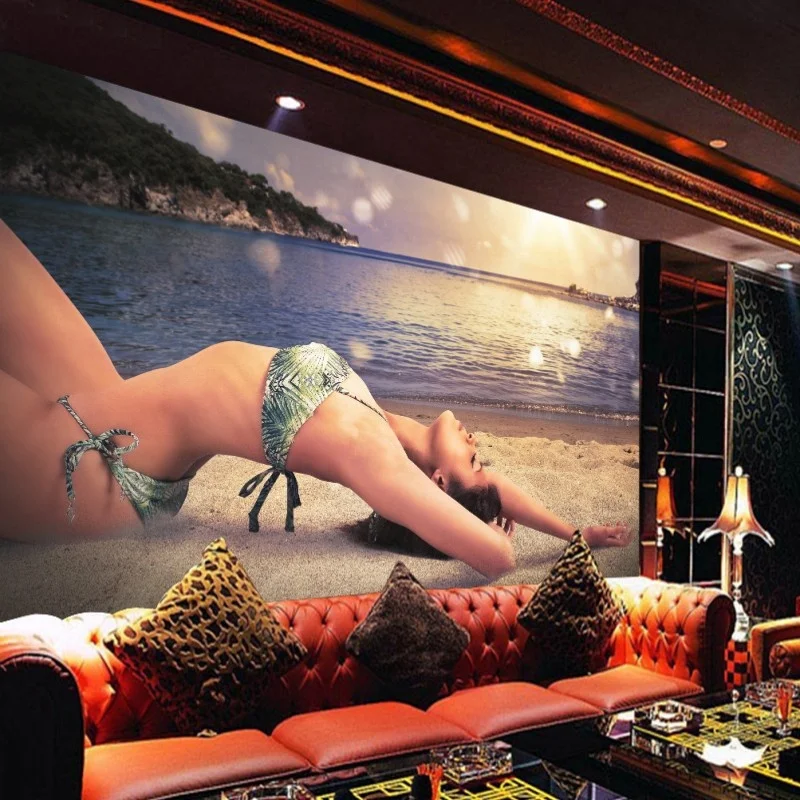 Custom Design Peel And Stick Wallpaper Beautiful Women Wallpapers Image Laminated Wallpaper