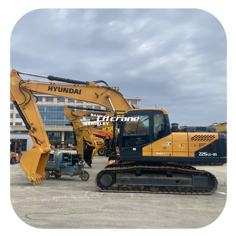 Заводская оригинальная импортная подержанная hyundai 225 экскаватор hyundai225 225-7 225-9 r225 225vs низкая цена