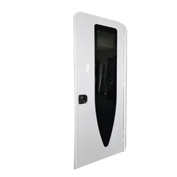 Aluminum Panel Tempered Glass Caravan Camper Travel Trailer RV Entry Door