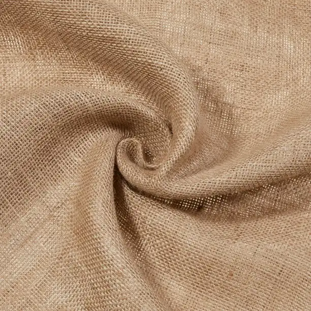 JIAHE 100% Natural Jute Burlap Curtain Diy Craft Material Fabric Laminated Woven Jute Fabric