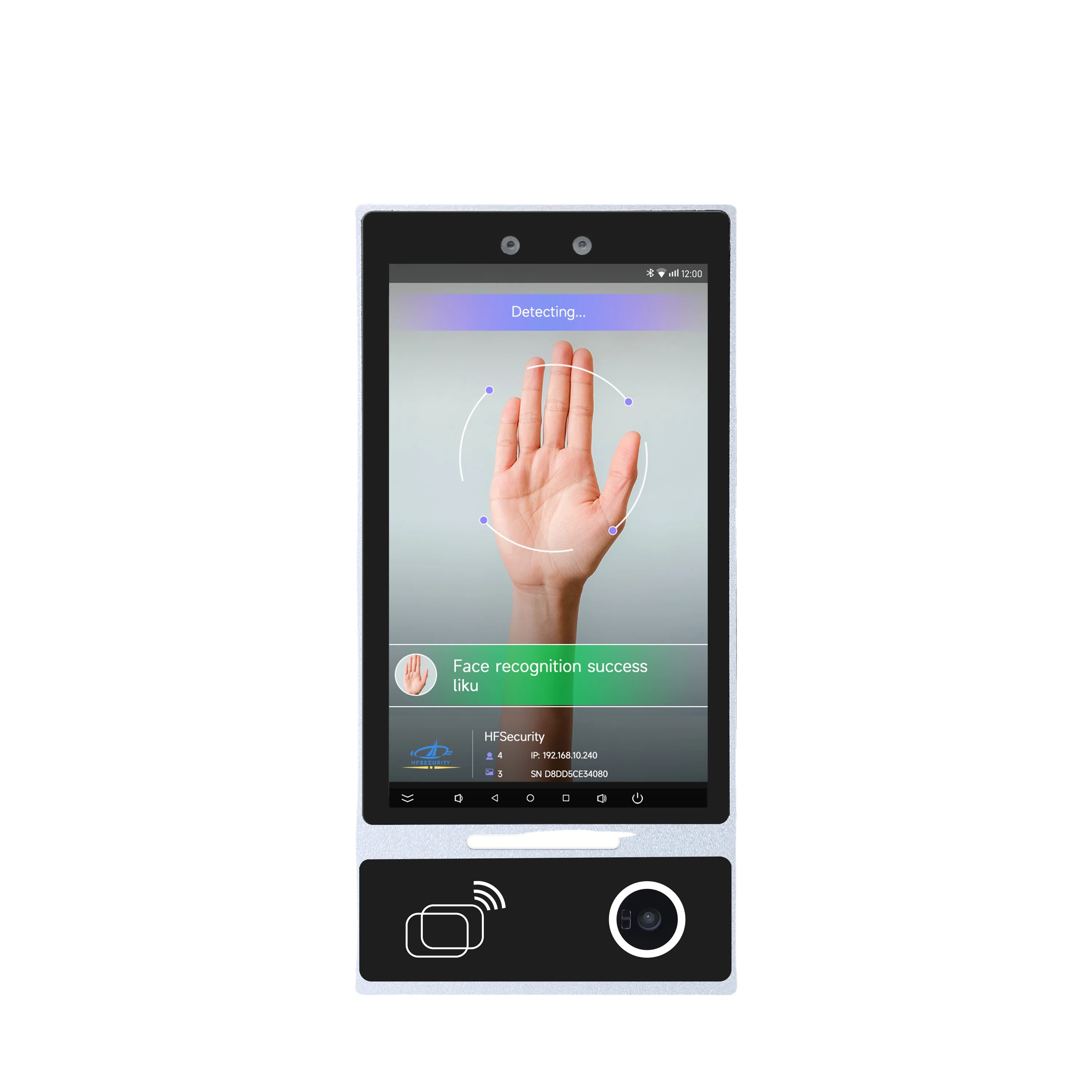 Биометрический контроль доступа и посещаемость времени HFSecurity FR05M недорогой по паролю ладони коммерческий биометрический