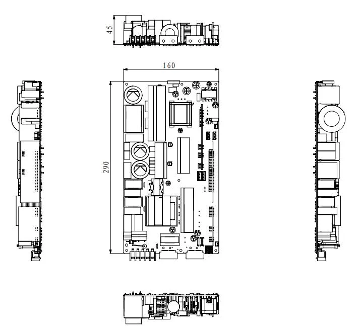 3.6KVA 48 В двунаправленный модуль питания/Invert PCB для эффективного управления питанием