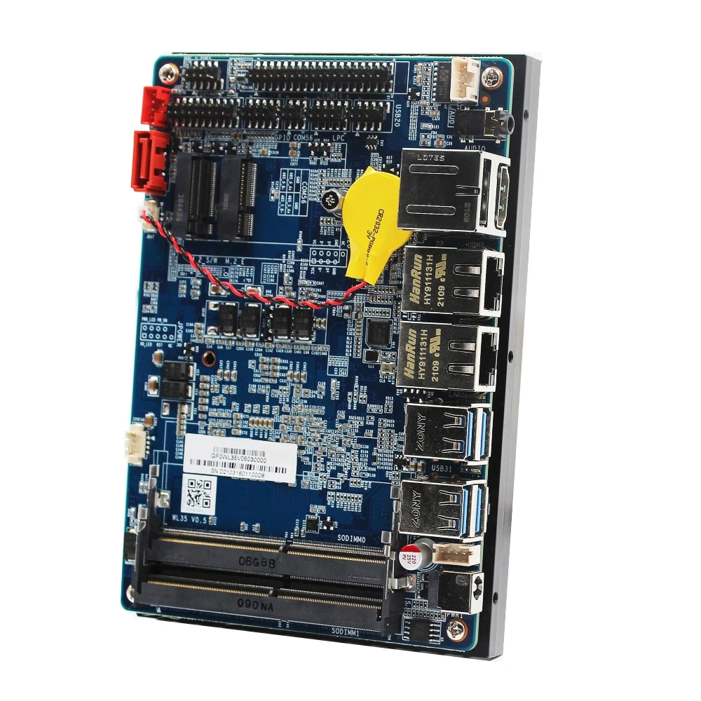 8th Gen core i3-8145U  3.5 inch mainboard with support linux 4K decode for POS machine AIO PC fanless industrial motherboard