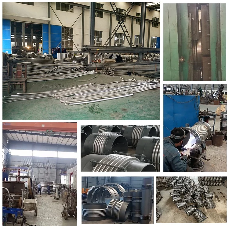 High temperature resistant industrial gas thermal pipe welded flexible stainless metal expansion joint corrugated metal bellows