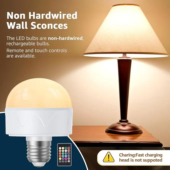 New Classic RGB Dimming brightness Optional E14/26/27 Bulb Led Table Lamp megnetic Study and Reading Light Desk Lamp Battery