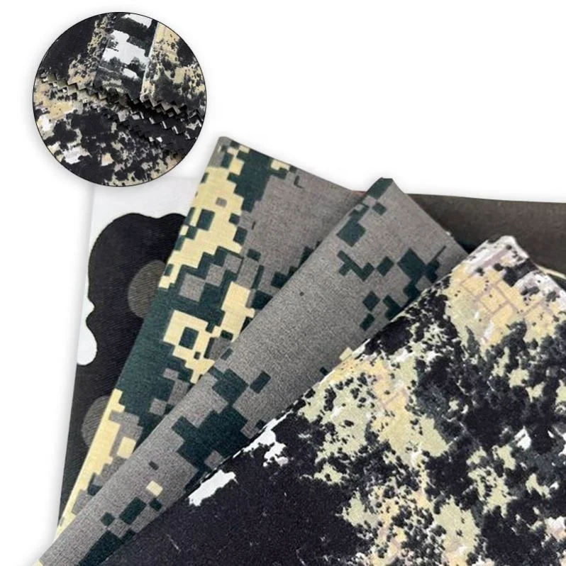 Fabric Good Selling Malaysia Twill Ripstop Ripstop Camouflage Printed Woodland Pixel Cotton Spandex in Turkey Six Color Orange